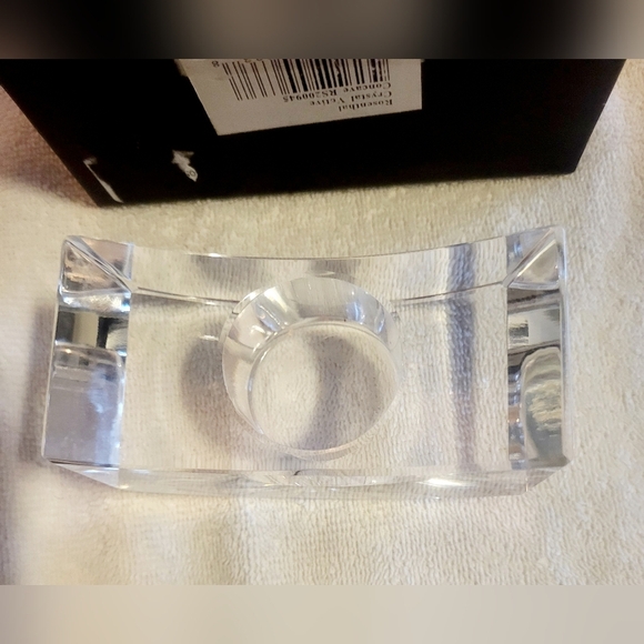 Vintage Rosenthal concave glass candle holder 1970's Art Deco - Picture 4 of 6